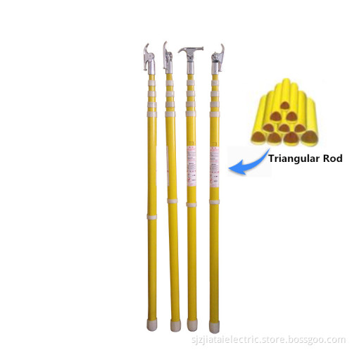 Adjustable Triangle Telescopic High Voltage Insulated Operating Rod